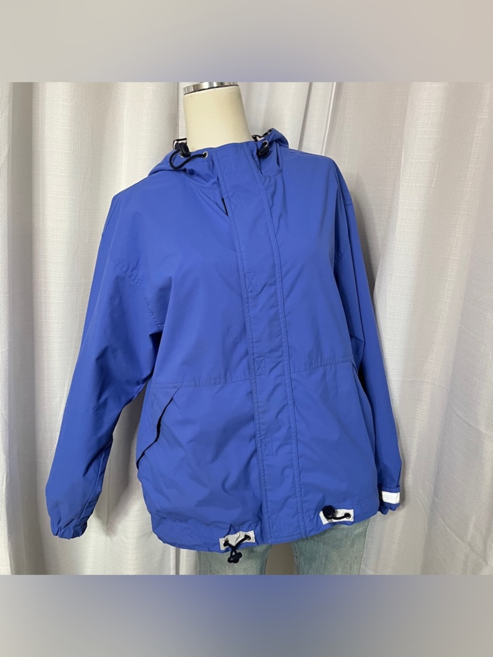 Hanna Andersson Blue Lined Windbreaker Jacket
